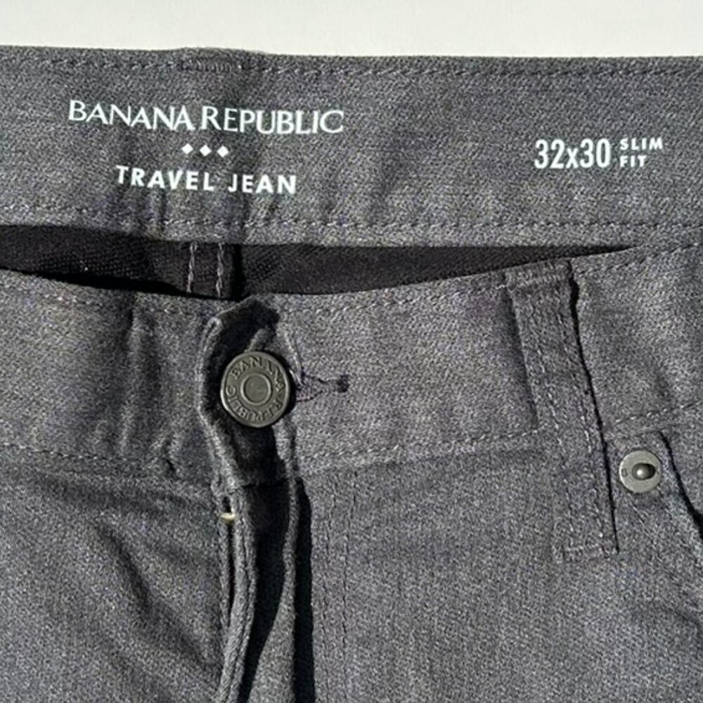 Banana Republic Traveler Jeans - 32 X 30 - Slim Fit - Gray